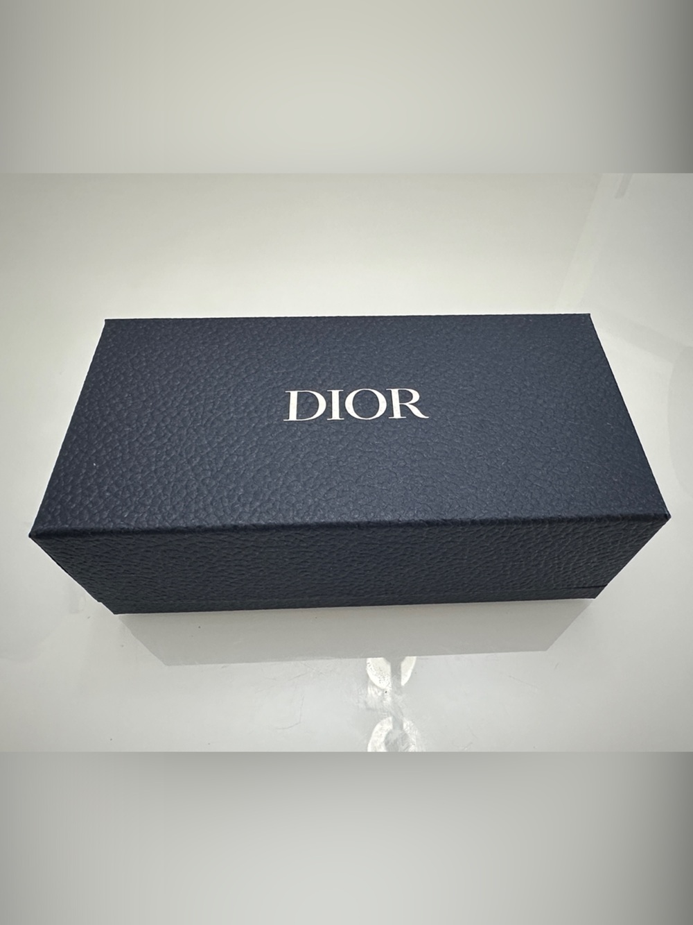 NEW Dior Textured Navy Logo Gift Box/ Sunglass Box